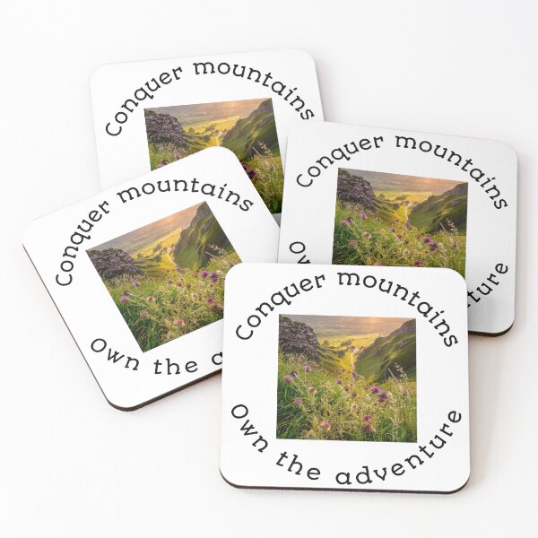 Item preview, Conquer mountains own the adventure - Winnats Pass Derbyshire England designed and sold by MoodsybyRoohy.