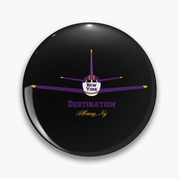 Item preview, Destination Albany New York NY Airplane Airport Logo  designed and sold by Lartheviking.