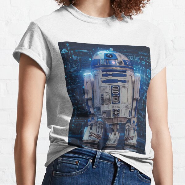 Aperçu de l'œuvre Fan art du droïde R2-D2 de Star Wars créée et vendue par SavinMercantile.
