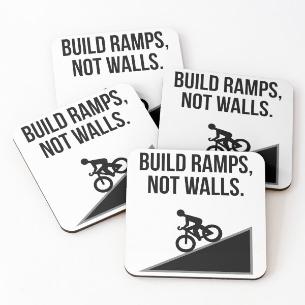 Item preview, Build ramps not walls bike stunt design  designed and sold by Rachel the Artist .