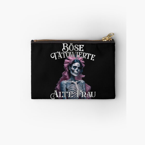 Item preview, Böse Tatowierte Alte Frau , Messy Bun Skull  designed and sold by Smix Pixels.
