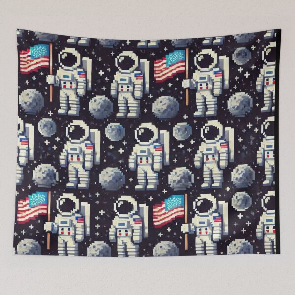 Item preview, space pattern designed and sold by TEEJAMBOREE.