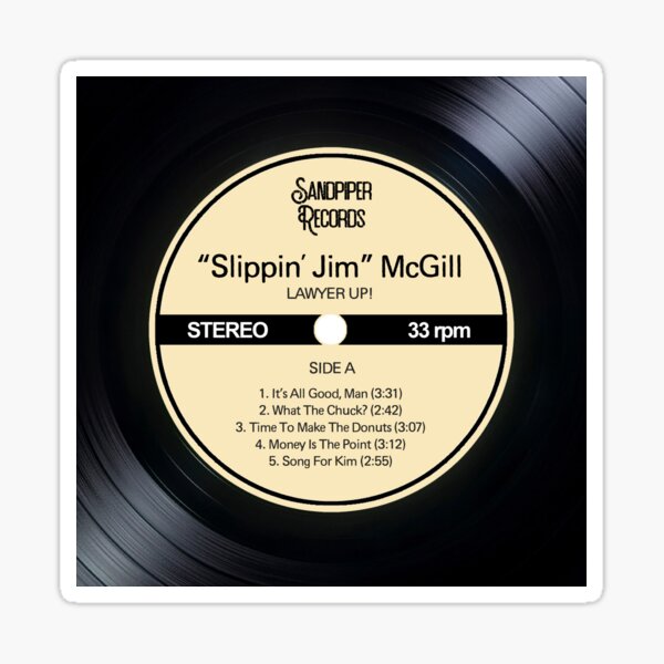 Vista previa del artículo con la obra «Vinilo de Jimmy McGill», diseñado y vendido por TreasureChestTs.