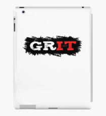 Grit, strength, endurance and toughness, you need this if you run marathon, train combat sport, body building, weight lifting or run marathon iPad Case/Skin