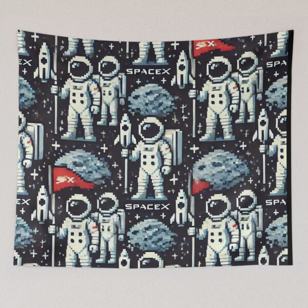 Item preview, space pattern designed and sold by TEEJAMBOREE.
