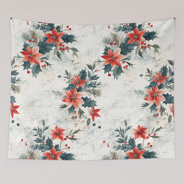 Item preview, Poinsettia Christmas Charm designed and sold by MixinMadness.