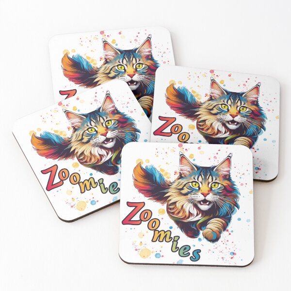 Artikelvorschau, Maine Coon Katze hat die Zoomies entworfen und verkauft von Kspirit Designs.