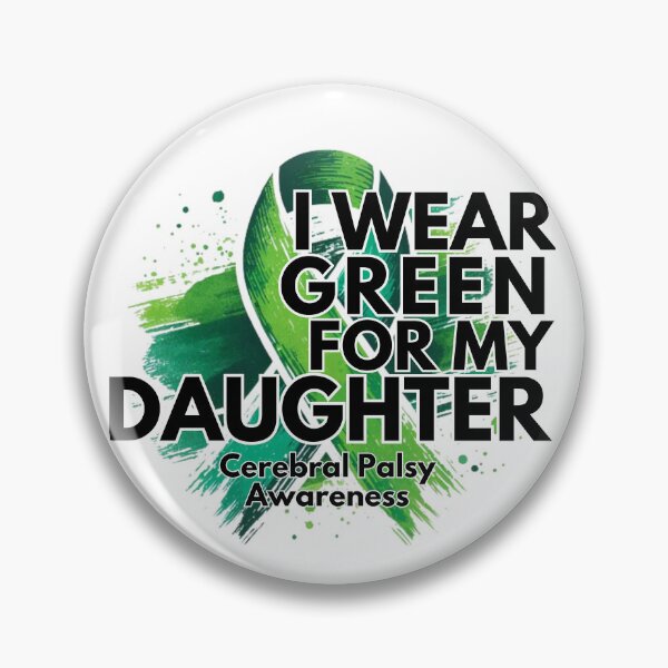 Item preview, Me visto de verde para concientizar a mi hija sobre la parálisis cerebral designed and sold by PistachioCream.