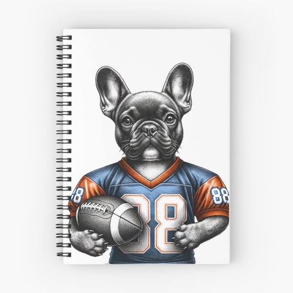 Item preview, French bulldog playing football stickers and more designed and sold by CRandRRstickers.