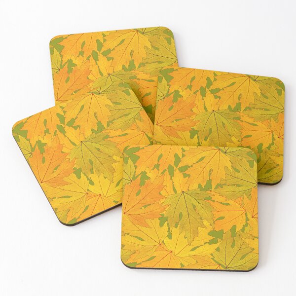 Item preview, Golden Autumn Leaves - Leaf Pattern designed and sold by LaRoach Digital Arts.