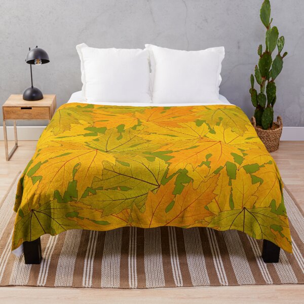 Item preview, Golden Autumn Leaves - Leaf Pattern designed and sold by LaRoach Digital Arts.