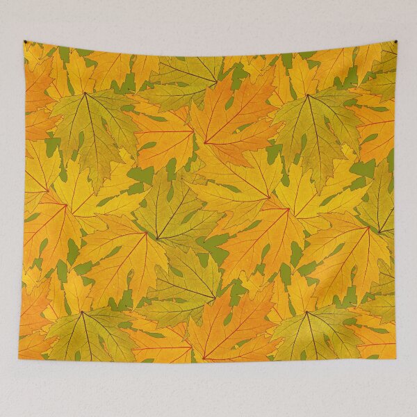 Item preview, Golden Autumn Leaves - Leaf Pattern designed and sold by LaRoach Digital Arts.