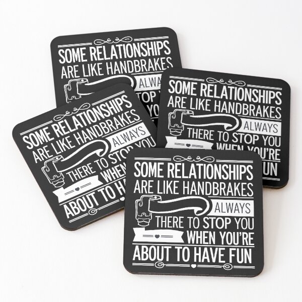 Item preview, Relationships Like Handbrakes designed and sold by ThreeftlyPicks.