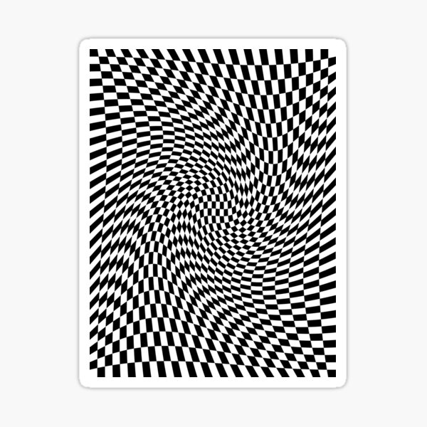 Vista previa del artículo con la obra «ilusión óptica en blanco y negro», diseñado y vendido por lifestyletimes.
