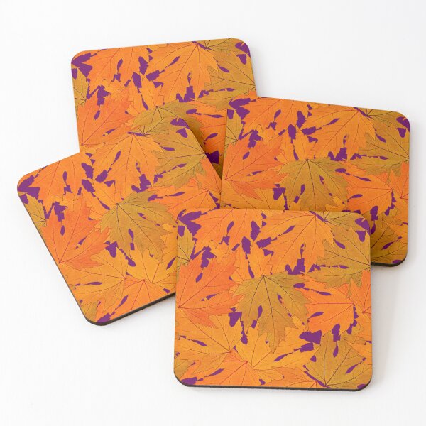 Item preview, Orange Autumn Leaves - Leaf Pattern designed and sold by LaRoach Digital Arts.