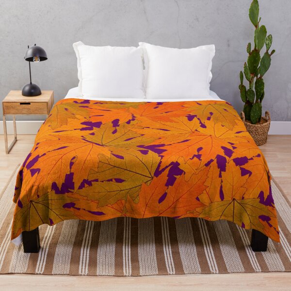 Item preview, Orange Autumn Leaves - Leaf Pattern designed and sold by LaRoach Digital Arts.
