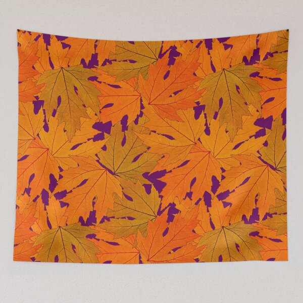 Item preview, Orange Autumn Leaves - Leaf Pattern designed and sold by LaRoach Digital Arts.