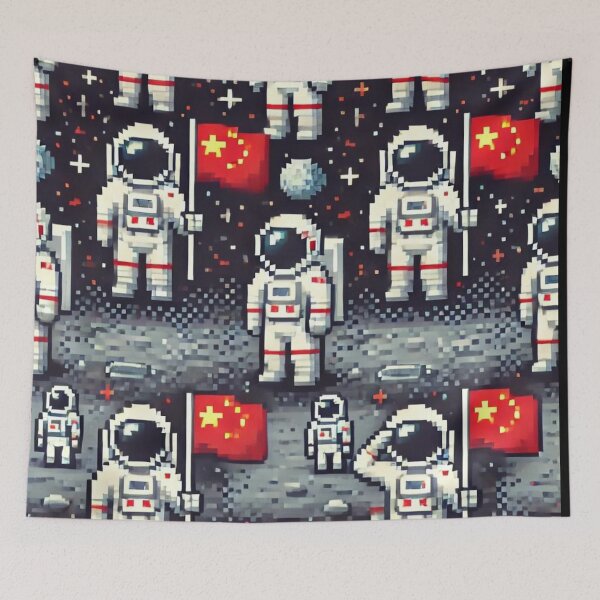 Item preview, space pattern designed and sold by TEEJAMBOREE.