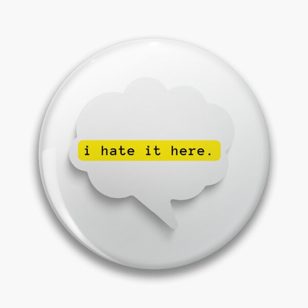 Item preview, i hate it here. designed and sold by yodaddydesigns.