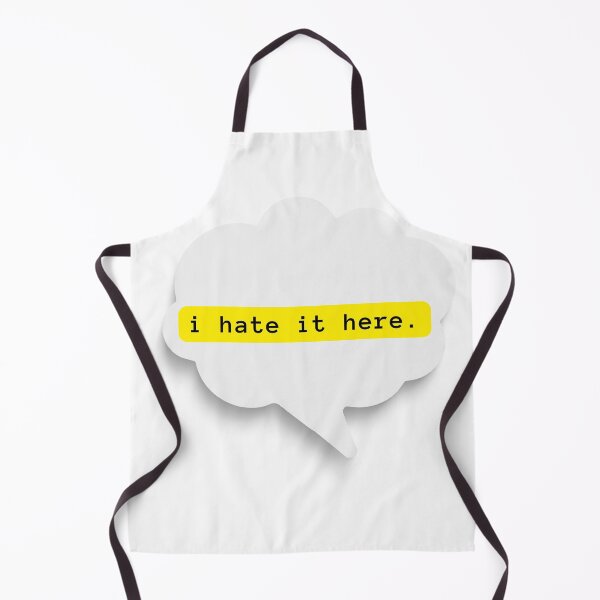 Item preview, i hate it here. designed and sold by yodaddydesigns.