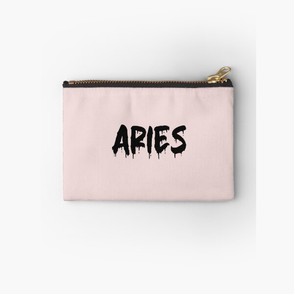 Item preview, BLACK ON PINK ARIES BLOOD DRIP designed and sold by RomeArtCo.