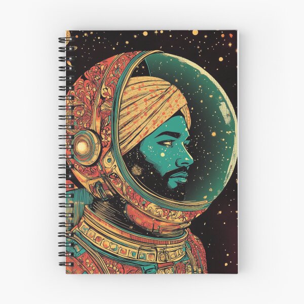 Item preview, Sikh Astronaut Space Guardian designed and sold by BeatnikBuddha.
