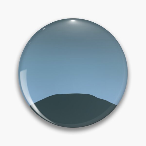 Item preview, Dreamy Night Sky Blue Circle Landscape designed and sold by savdesigns623.