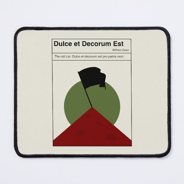 Item preview, Dulce et Decorum Est Minimalist Abstract Art Design designed and sold by kakarikihill.