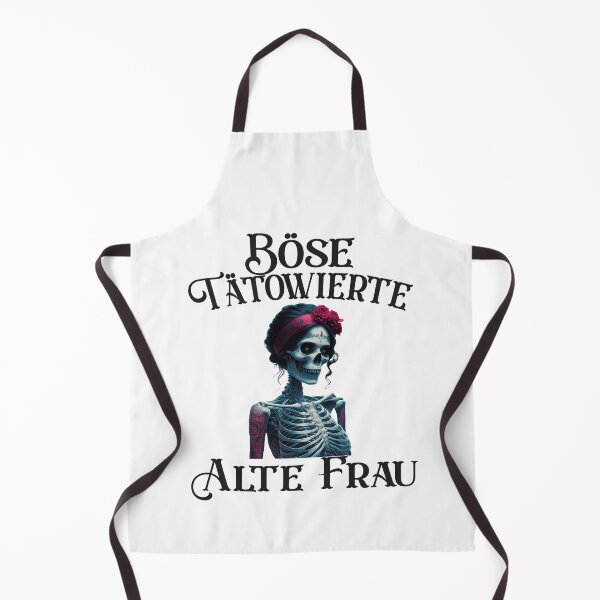 Item preview,  Böse Tatowierte Alte Frau , Messy Bun Skull  designed and sold by Smix Pixels.