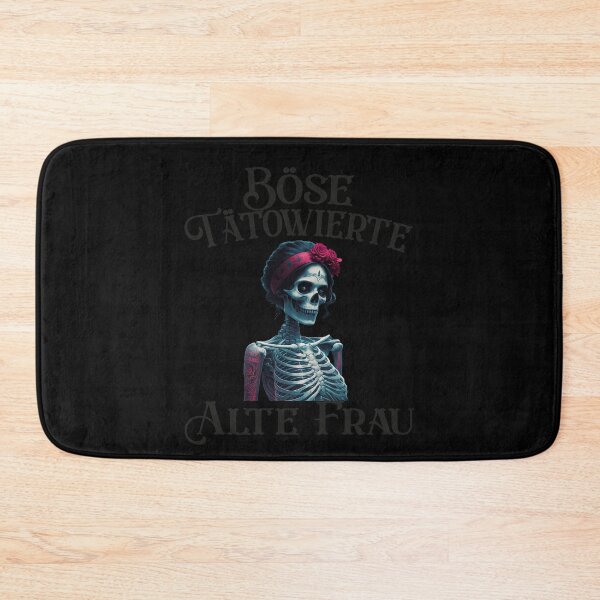 Item preview,  Böse Tatowierte Alte Frau , Messy Bun Skull  designed and sold by Smix Pixels.