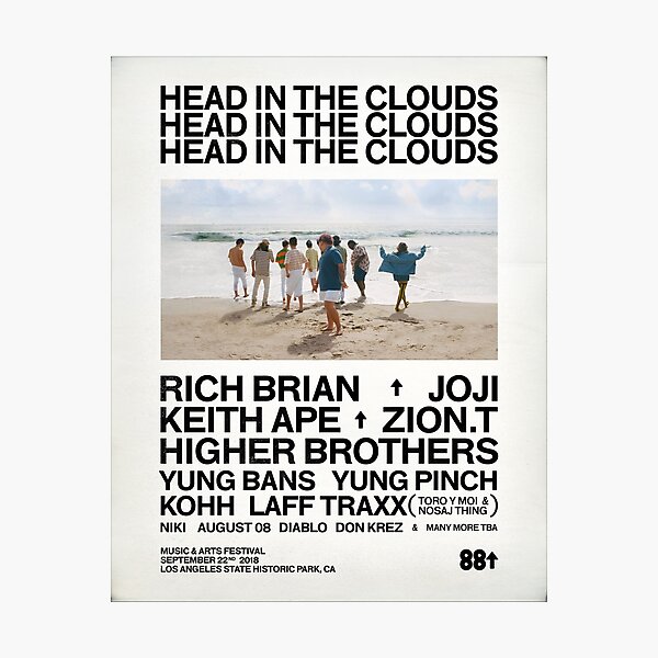 Head in the clouds 88 Rising Photographic Print
