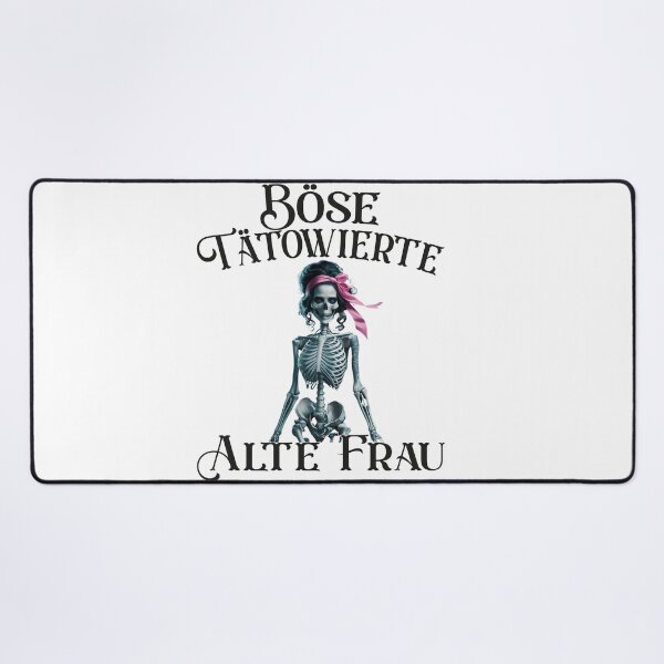 Item preview, Böse Tatowierte Alte Frau , Messy Bun Skull  designed and sold by Smix Pixels.