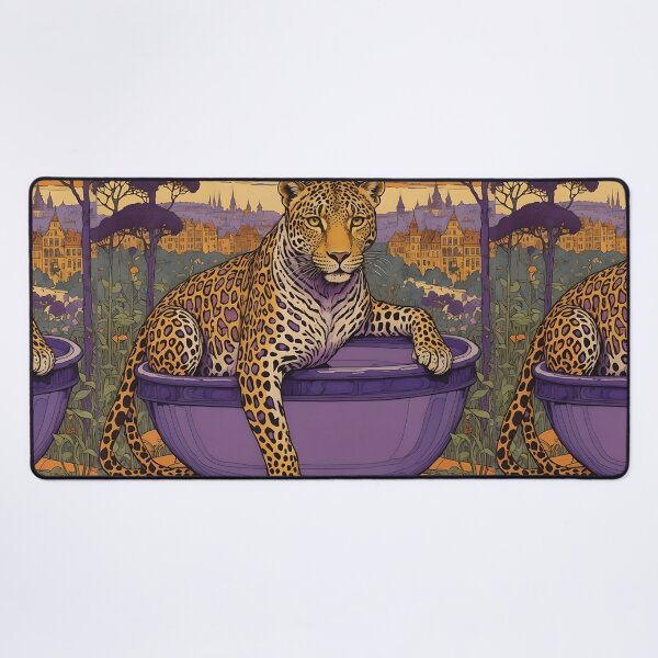 Item preview, Languishing leopard bathing  designed and sold by JosieandRose.
