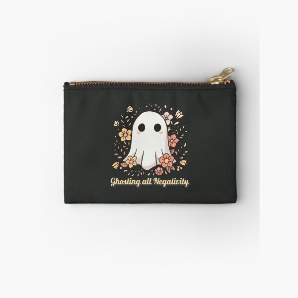 Item preview, Ghosting all Negativity! - Barney and the spooky Ghost Flowers designed and sold by Cuteasapirate.
