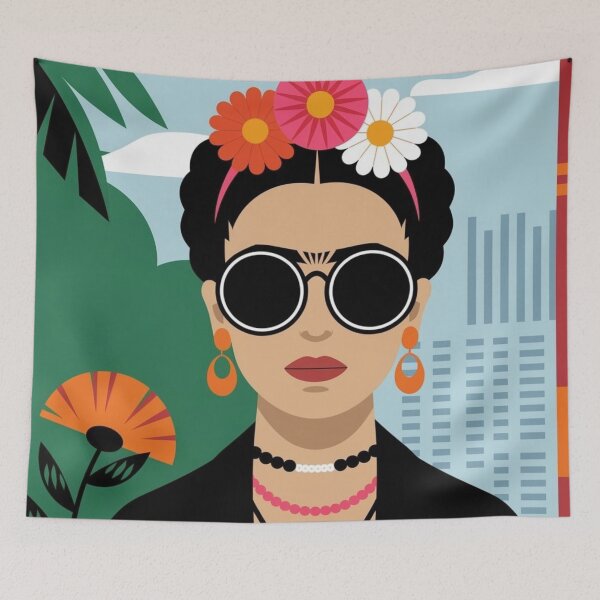 Item preview, A modern Portrait of Frida Kahlo designed and sold by NiRia Spot.