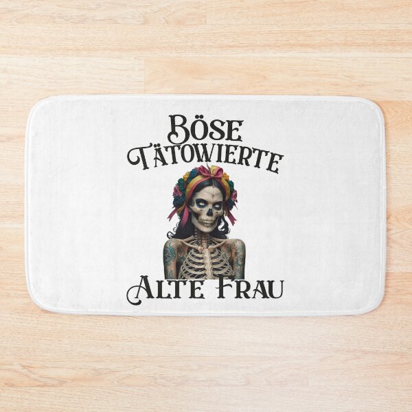 Item preview,  Böse Tatowierte Alte Frau , Messy Bun Skull  designed and sold by Smix Pixels.
