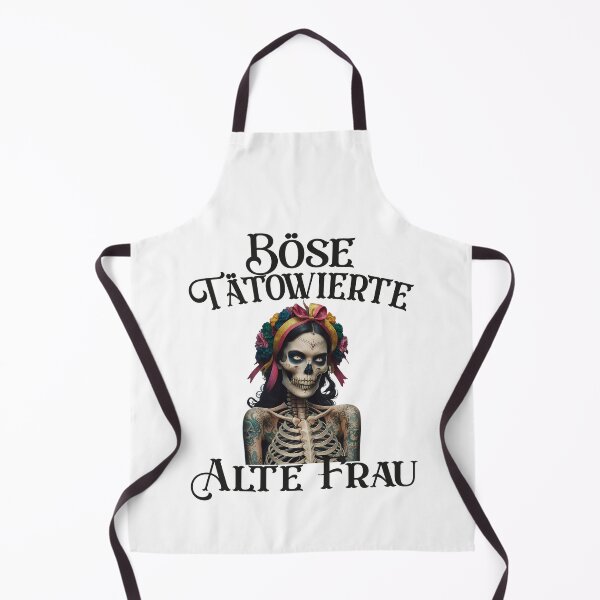 Item preview,  Böse Tatowierte Alte Frau , Messy Bun Skull  designed and sold by Smix Pixels.