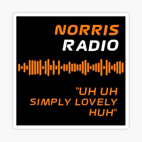 Lando simply lovely Dutch GP Sticker