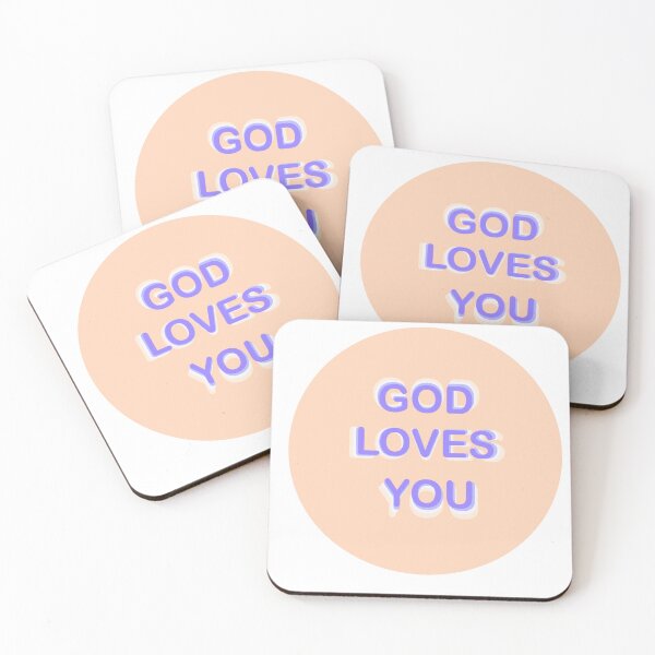 Item preview, Orange and Purple "GOD LOVES YOU"  designed and sold by savdesigns623.