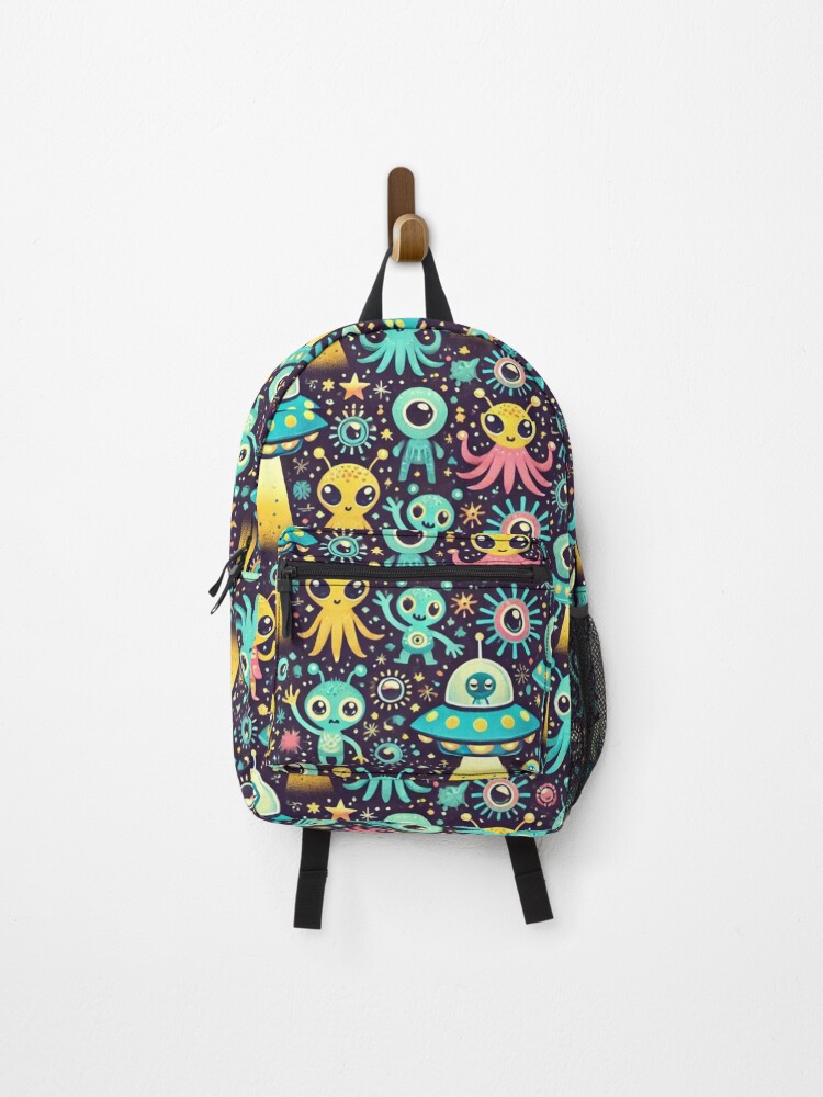 Thumbnail 1 of 3, Backpack, space pattern designed and sold by TEEJAMBOREE.