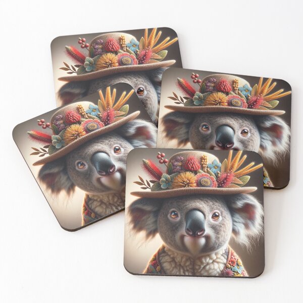 Item preview, Koala wearing a hat  designed and sold by Dani Abbott.