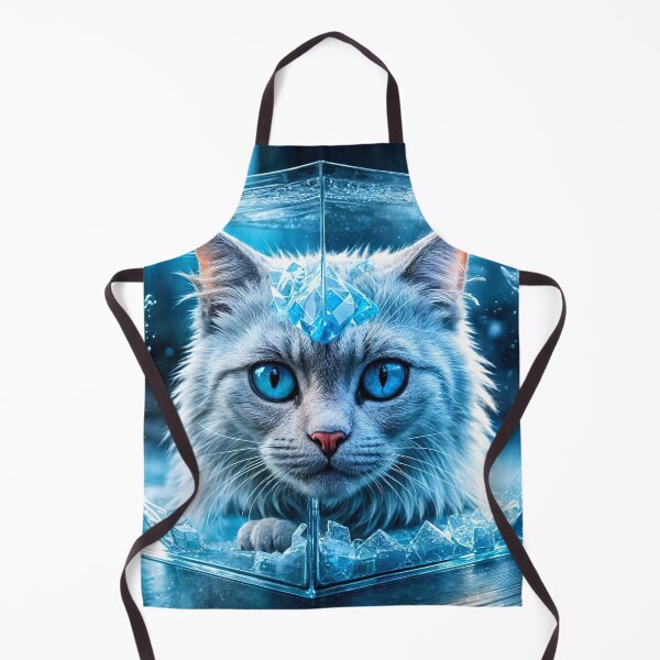 Item preview, Enigmatic White Cat Encased in Glass Cube designed and sold by koreatvtea.