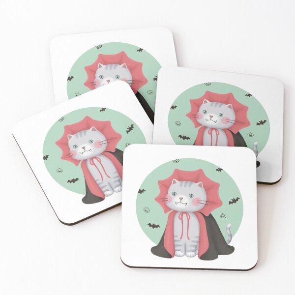 Item preview, Halloween Illustration: Vampire Cat designed and sold by Kyut-Yum.