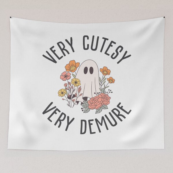 Item preview, Very Cutesy Very Demure Hallowee Ghost designed and sold by gillys.