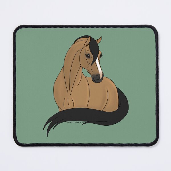 Item preview, Smiling Buckskin Cartoon Horse designed and sold by DappledMoon.