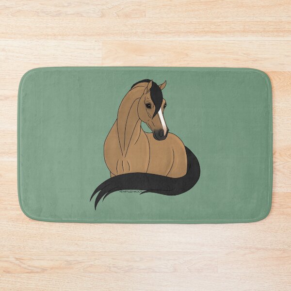 Item preview, Smiling Buckskin Cartoon Horse designed and sold by DappledMoon.