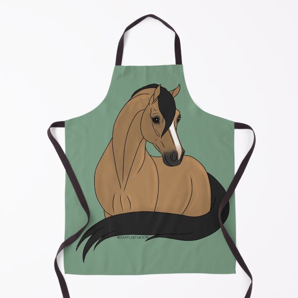 Item preview, Smiling Buckskin Cartoon Horse designed and sold by DappledMoon.