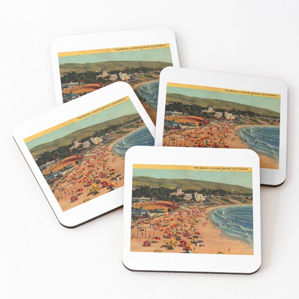Item preview, Laguna Beach California, View of the Beach, 1949 Vintage Inspired designed and sold by markomundo.