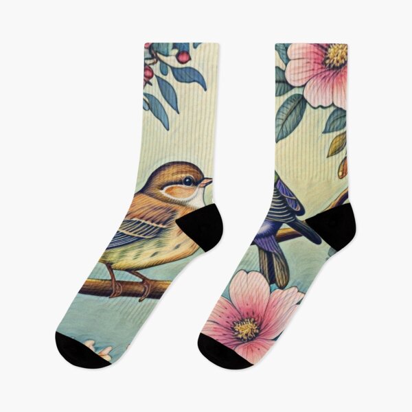 Item preview, Birds Couple & Flowers  designed and sold by adlkh.