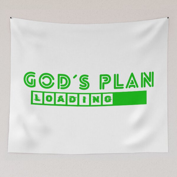 Item preview, God´s plan loading, faith quotes designed and sold by MoriaStore.